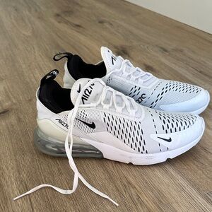 Nike Air Max 270 White Black Athletic Shoes